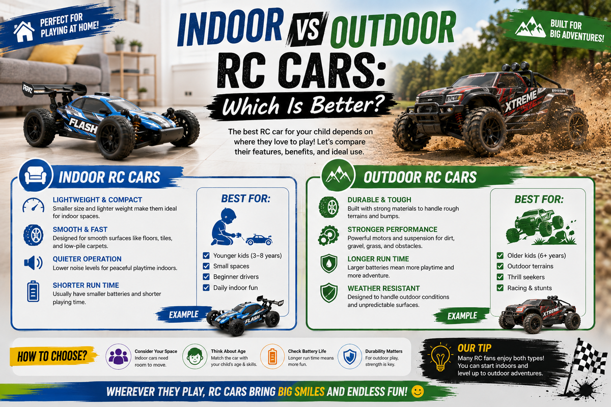 Indoor vs Outdoor RC Cars: Which Is Better?
