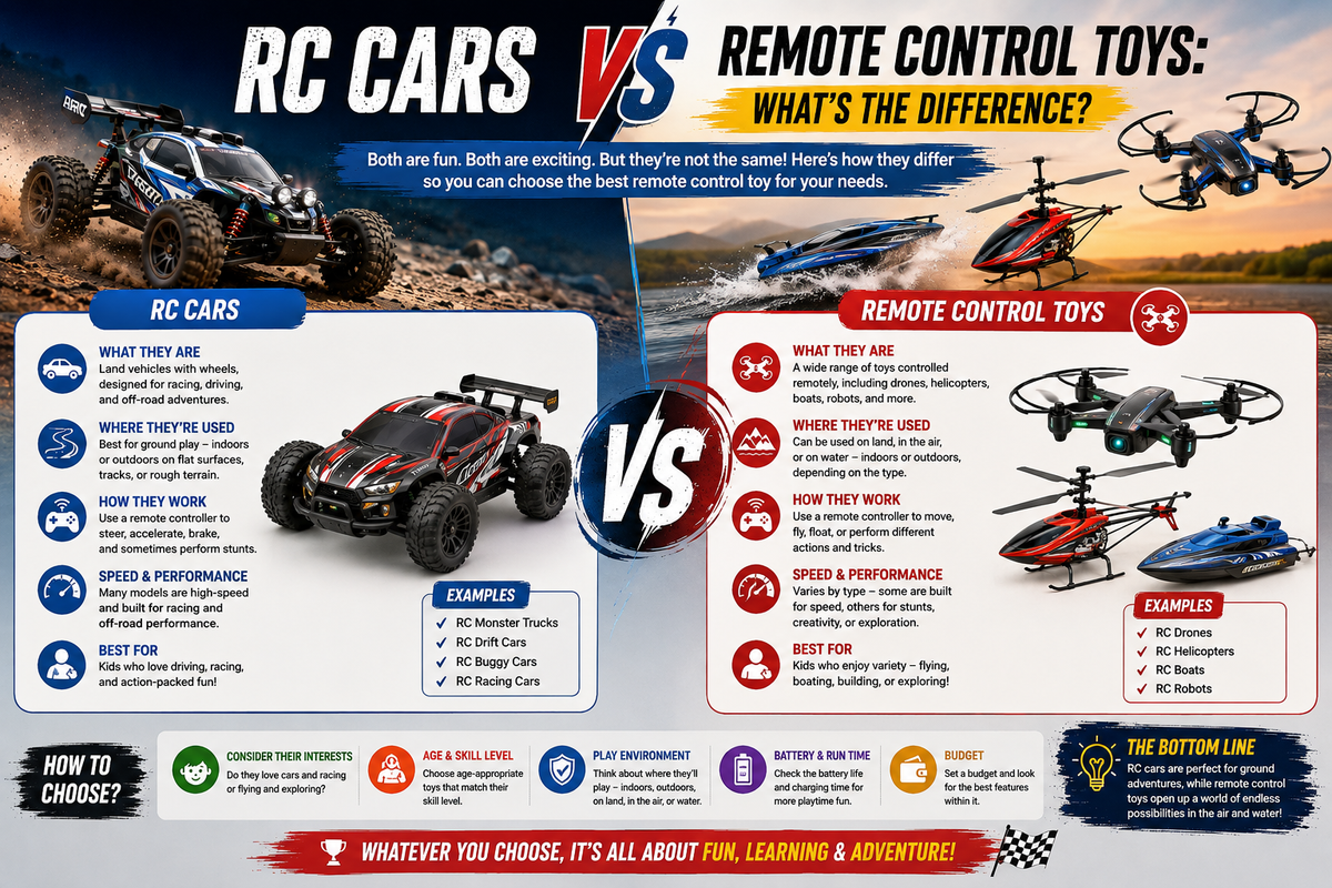 RC Cars vs Remote Control Toys: What's the Difference?