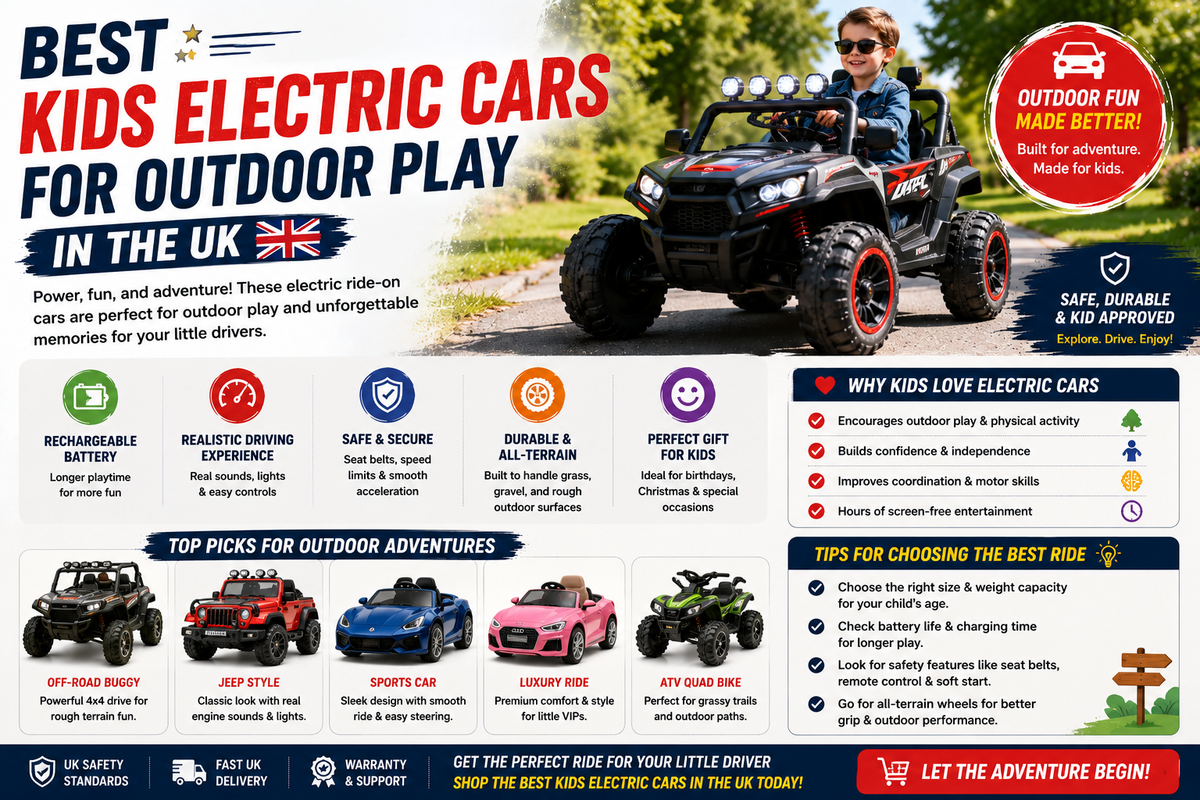 Best Kids Electric Cars for Outdoor Play in the UK