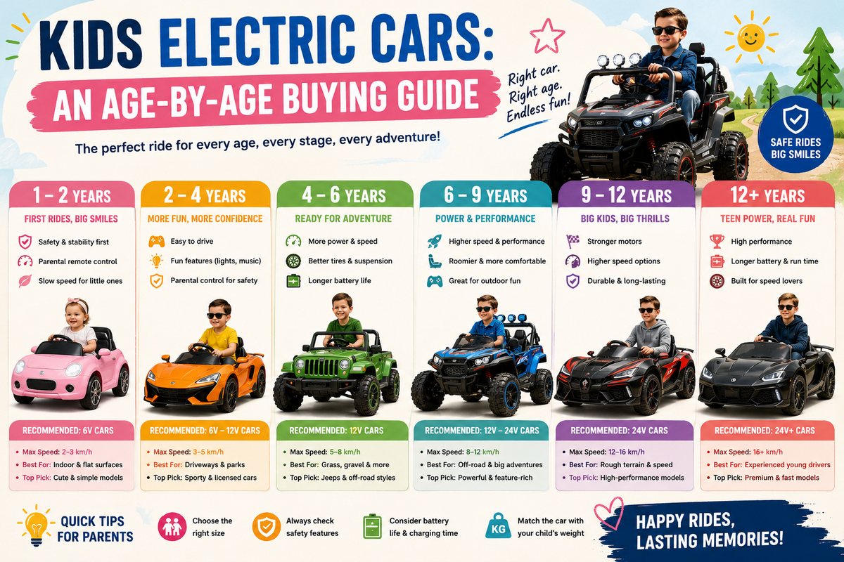 Kids Electric Cars: An Age-by-Age Buying Guide