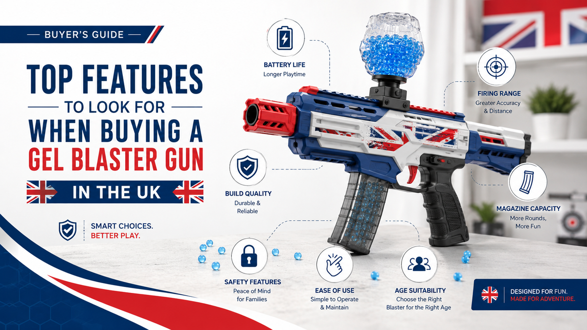 Top Features to Look for When Buying a Gel Blaster Gun in the UK