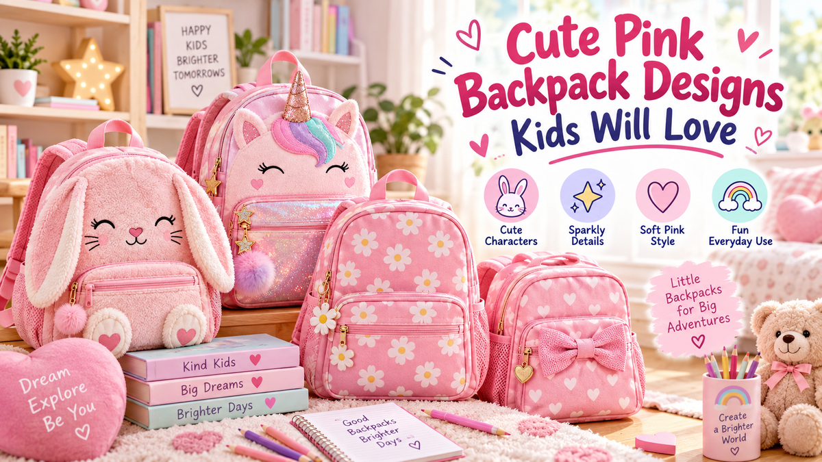 Cute Pink Backpack Designs Kids Will Love