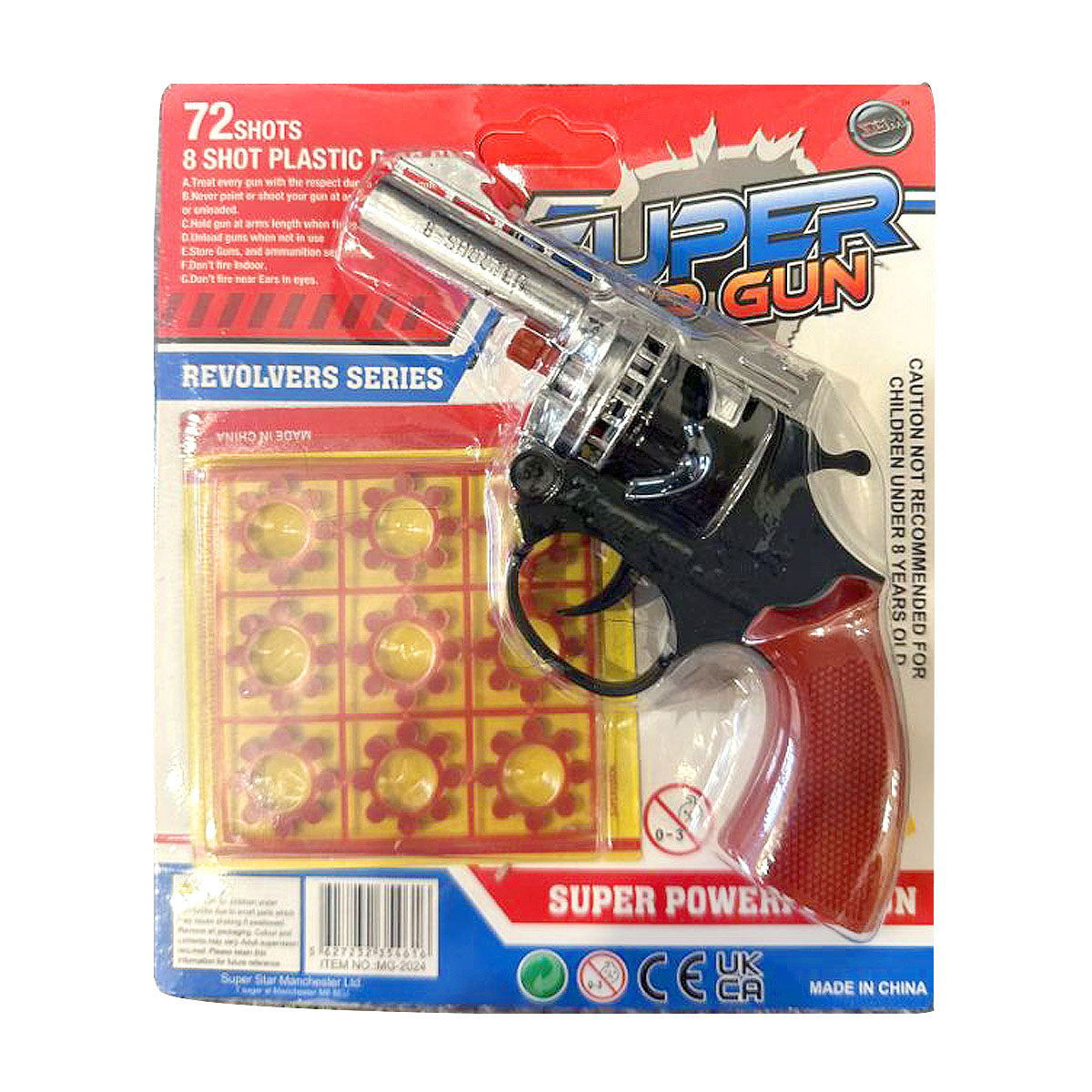 0507-28325 Plastic Cap Gun w/ Caps.