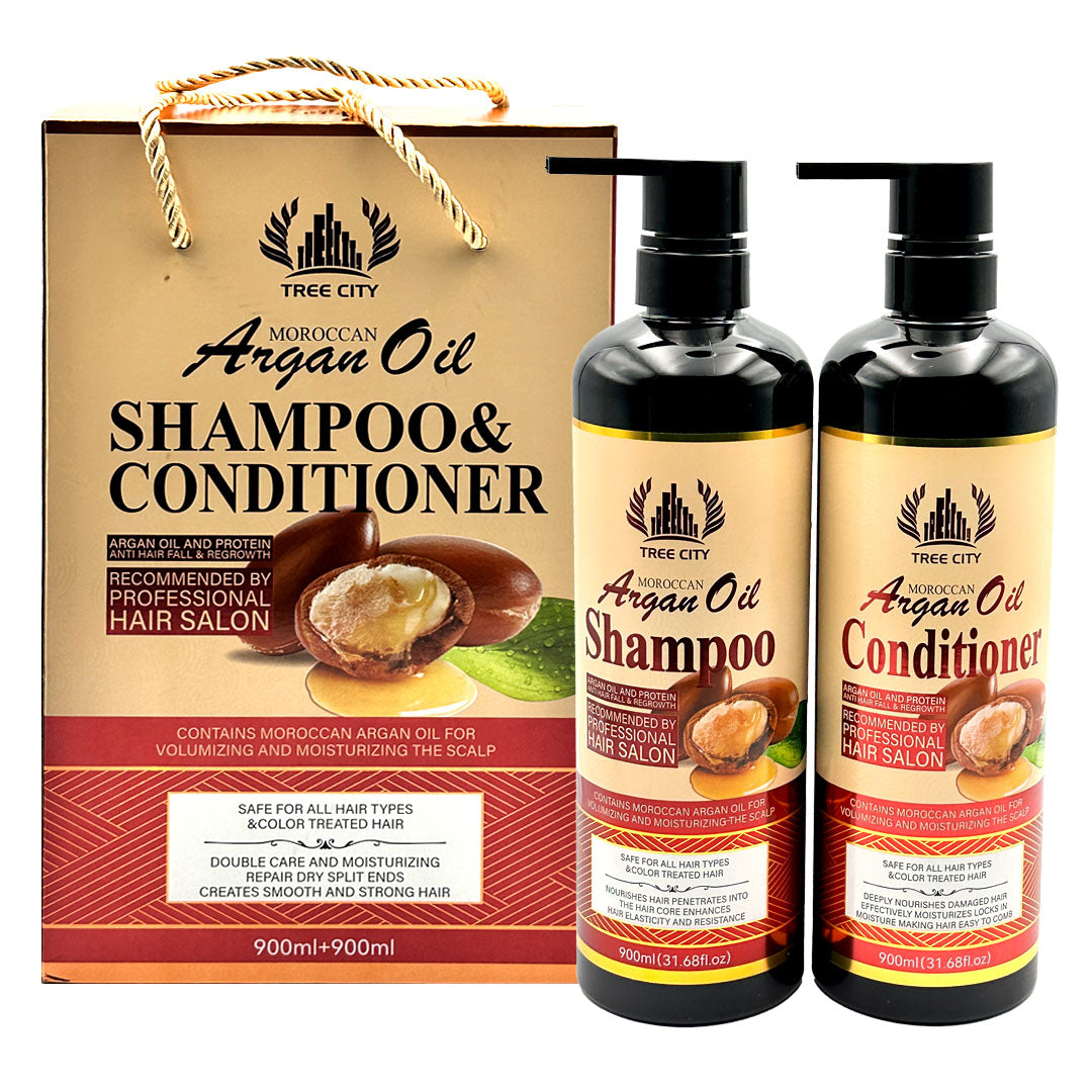 0805-31107 Argan Oil Shampoo & Conditioner | Professional Hair Salon Care TC-2387