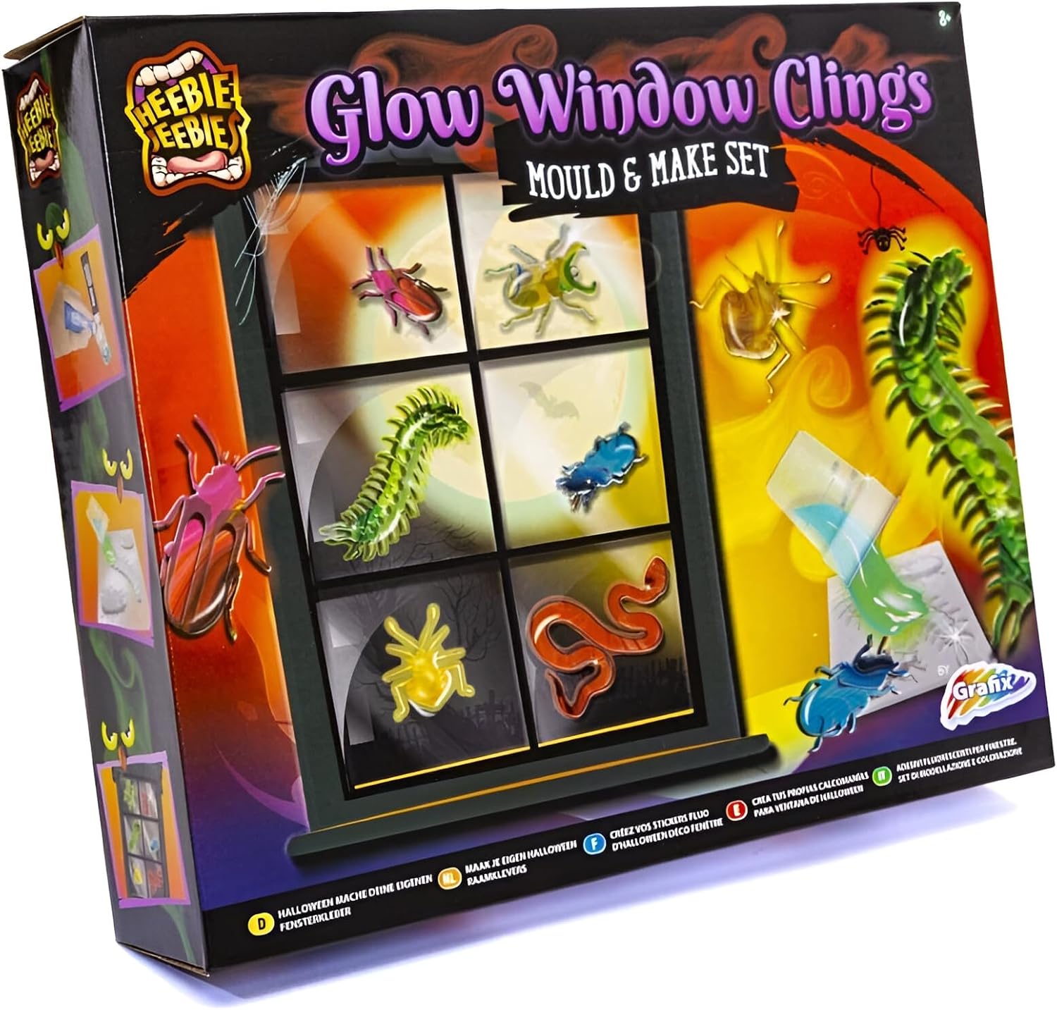 R01-0406/19 Mould & Make Glowing Bugs & Mini Beasts Halloween Craft Party