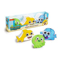 86-0005 x12 BABY SHARK WOODEN SHAPED PUZZLE ASSORTED