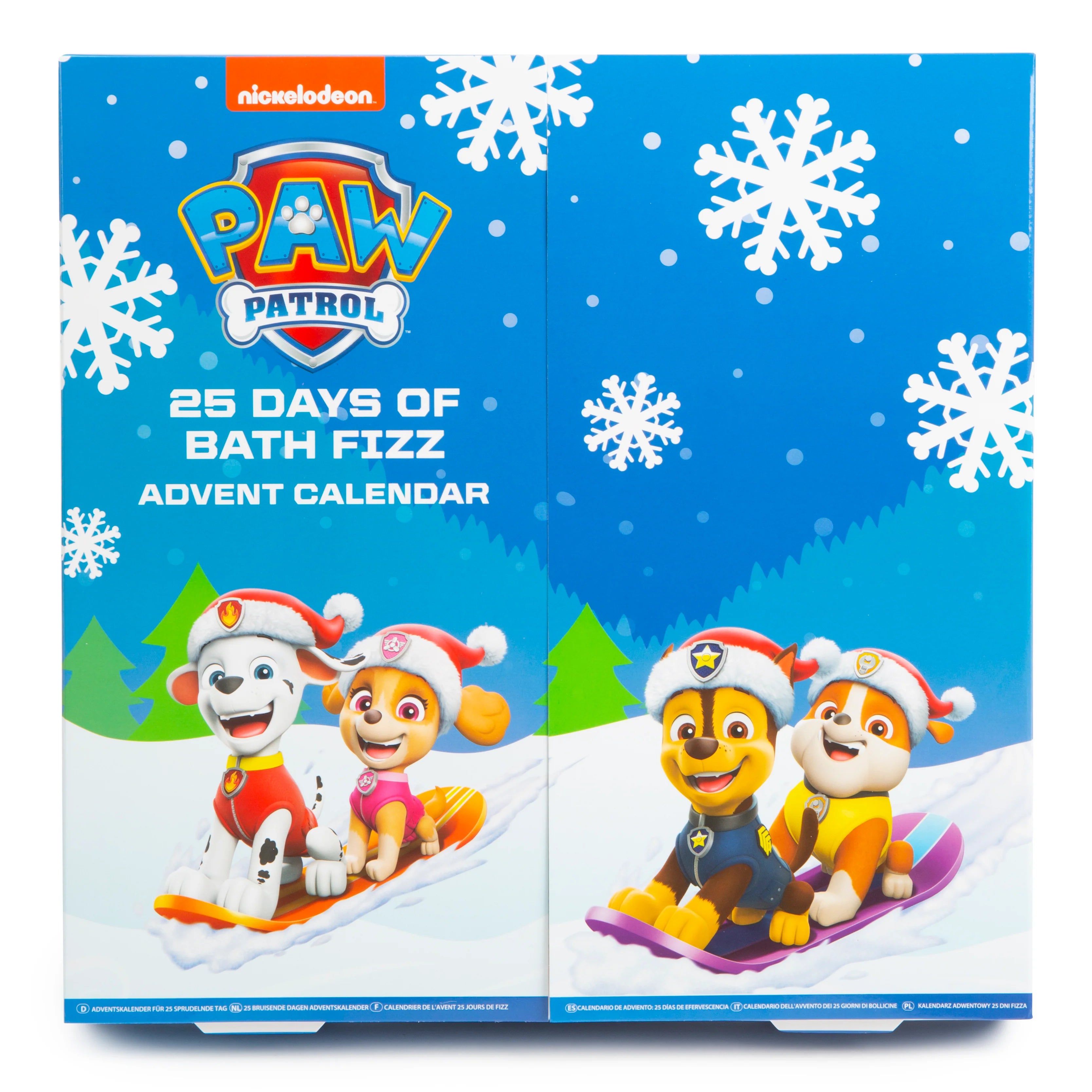 97-0065 Paw Patrol 25 Days Of Bath Fizz Advent Calendar