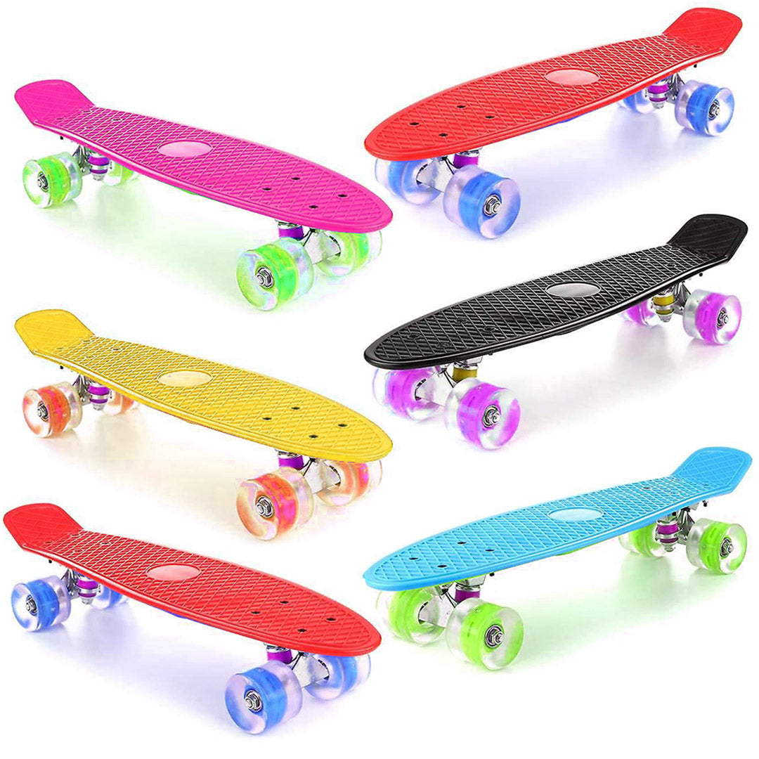 FYS-3142 Plastic Stunt Skateboard 8 Colours Assorted