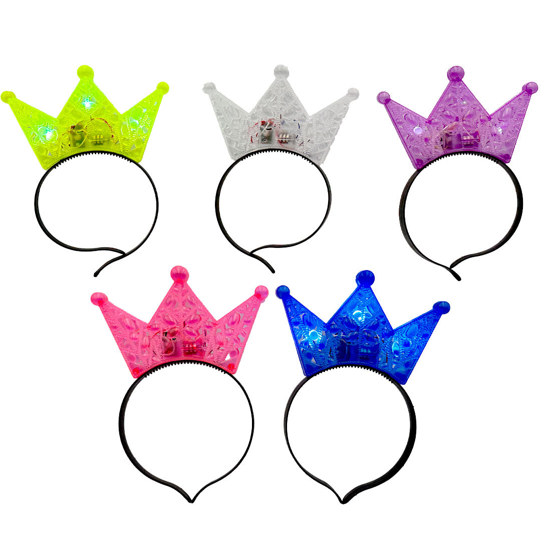 GT-403 Light Up Flashing Crown Headband