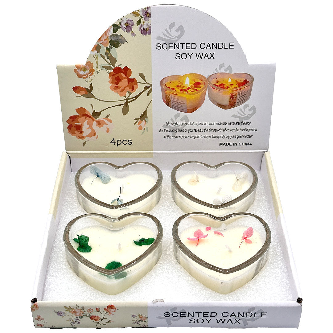 HS-72704 Love Heart Shaped Scented Candle Soy Wax