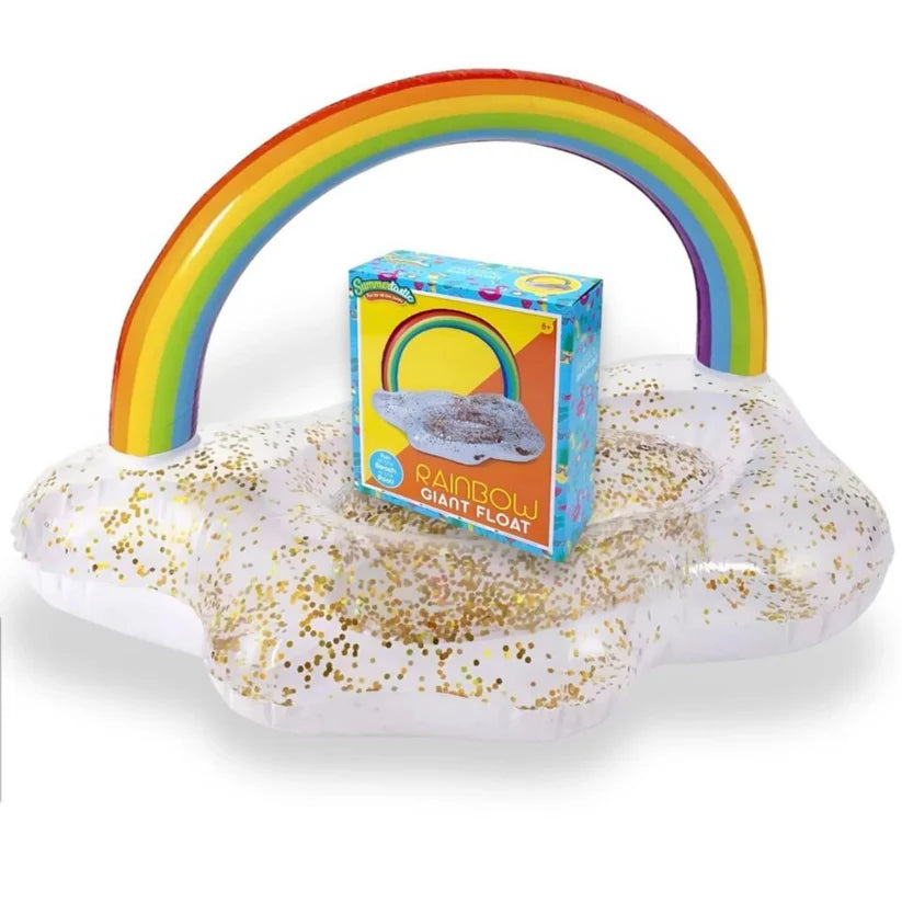 R05-0567 INFLATABLE RAINBOW GIANT GLITTER FLOAT – superstarsuk