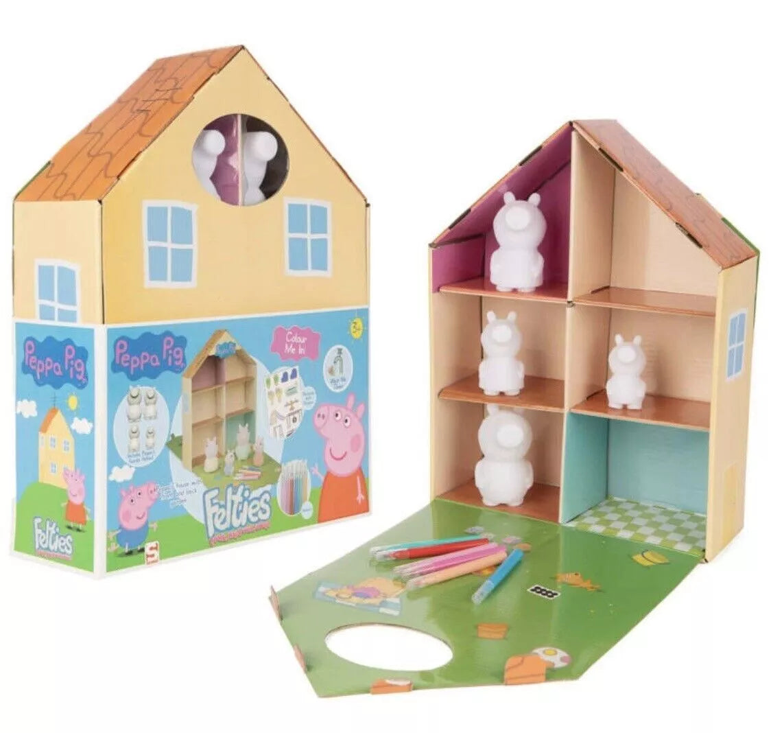 PEP-4849 Peppa Pig Felties Doodle Play &amp; Wash Away House