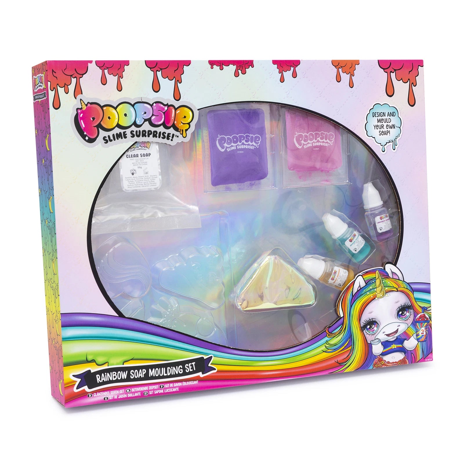 68-0004 Poopsie Slime Surprise Rainbow Soap Moulding Set